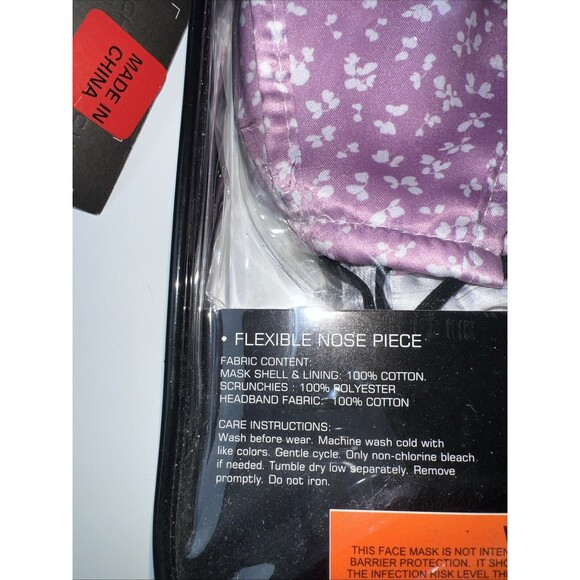 French Connection Reusable Washable Face Masks, Headband And 3 Scrunchies Set - Picture 10 of 13
